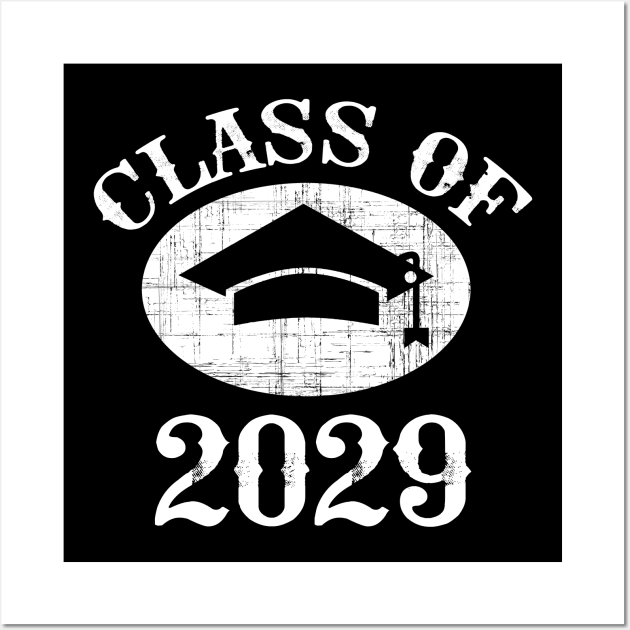 Class of 2029 Grow with Me Graduation Year Wall Art by kateeleone97023